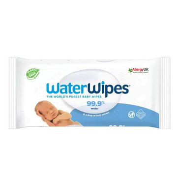 WaterWipes Μωρομάντηλα 60 τεμάχια - 99.9% νερό, χωρίς πλαστικό